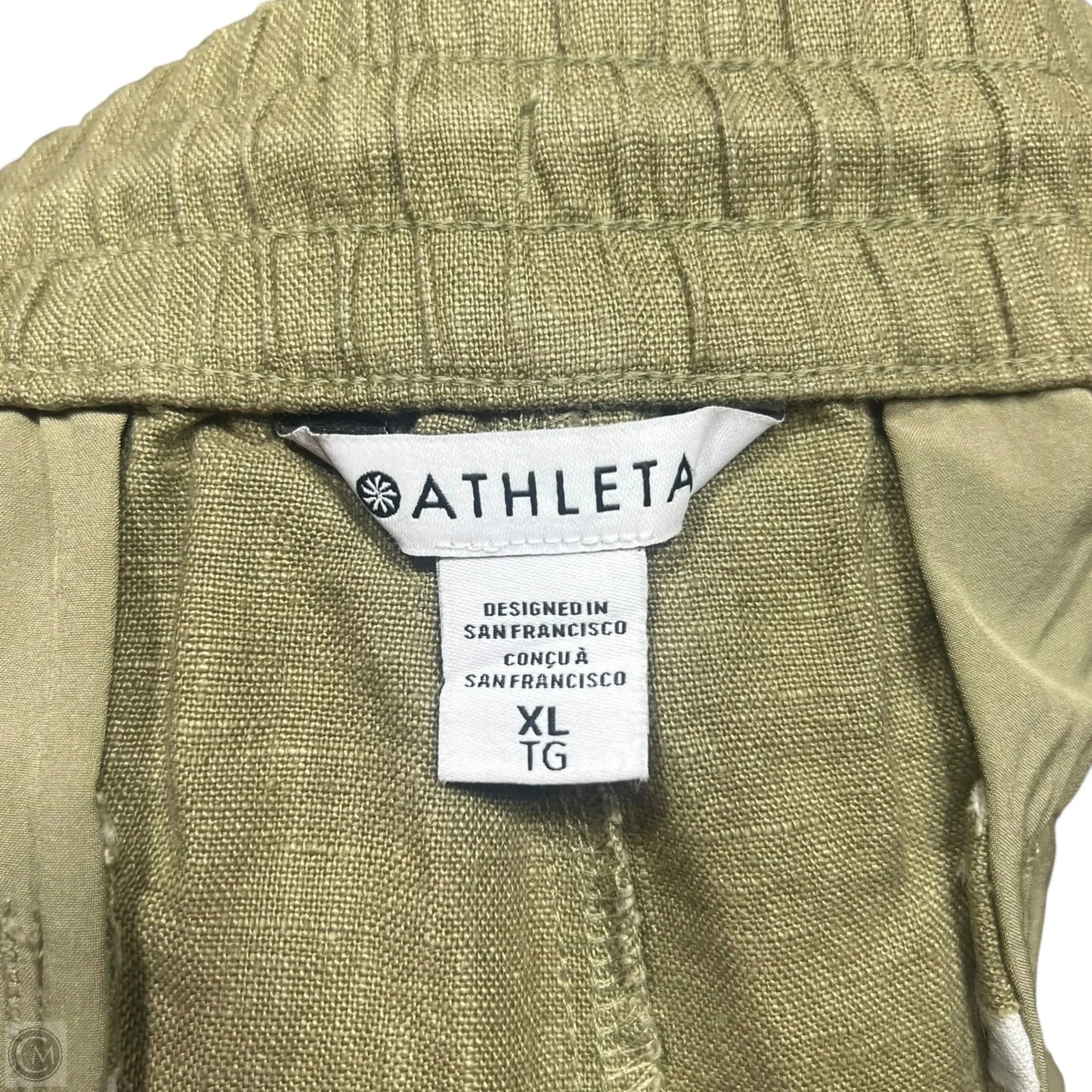 Pants Linen By Athleta In Green, Size: Xl
