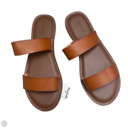 Sandals Flats By Cushionaire In Brown, Size: 10
