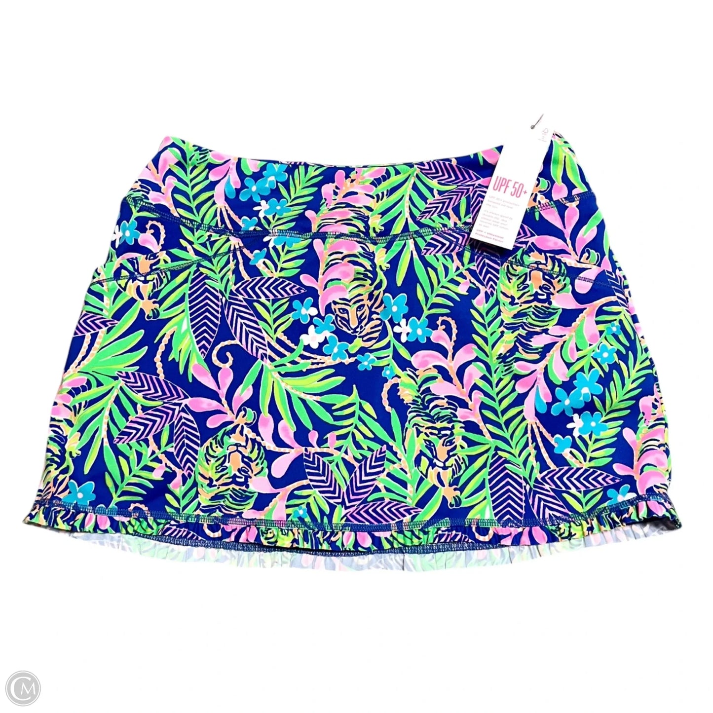 Skort Designer By Lilly Pulitzer In Blue & Green, Size: S