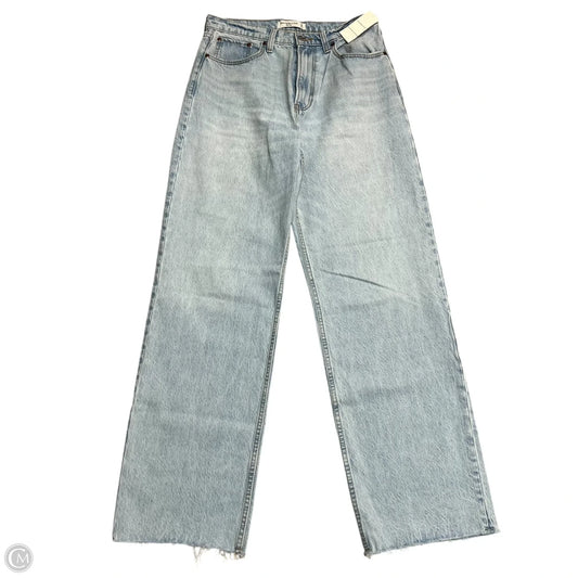 Jeans Wide Leg By Abercrombie And Fitch In Blue Denim, Size: 8
