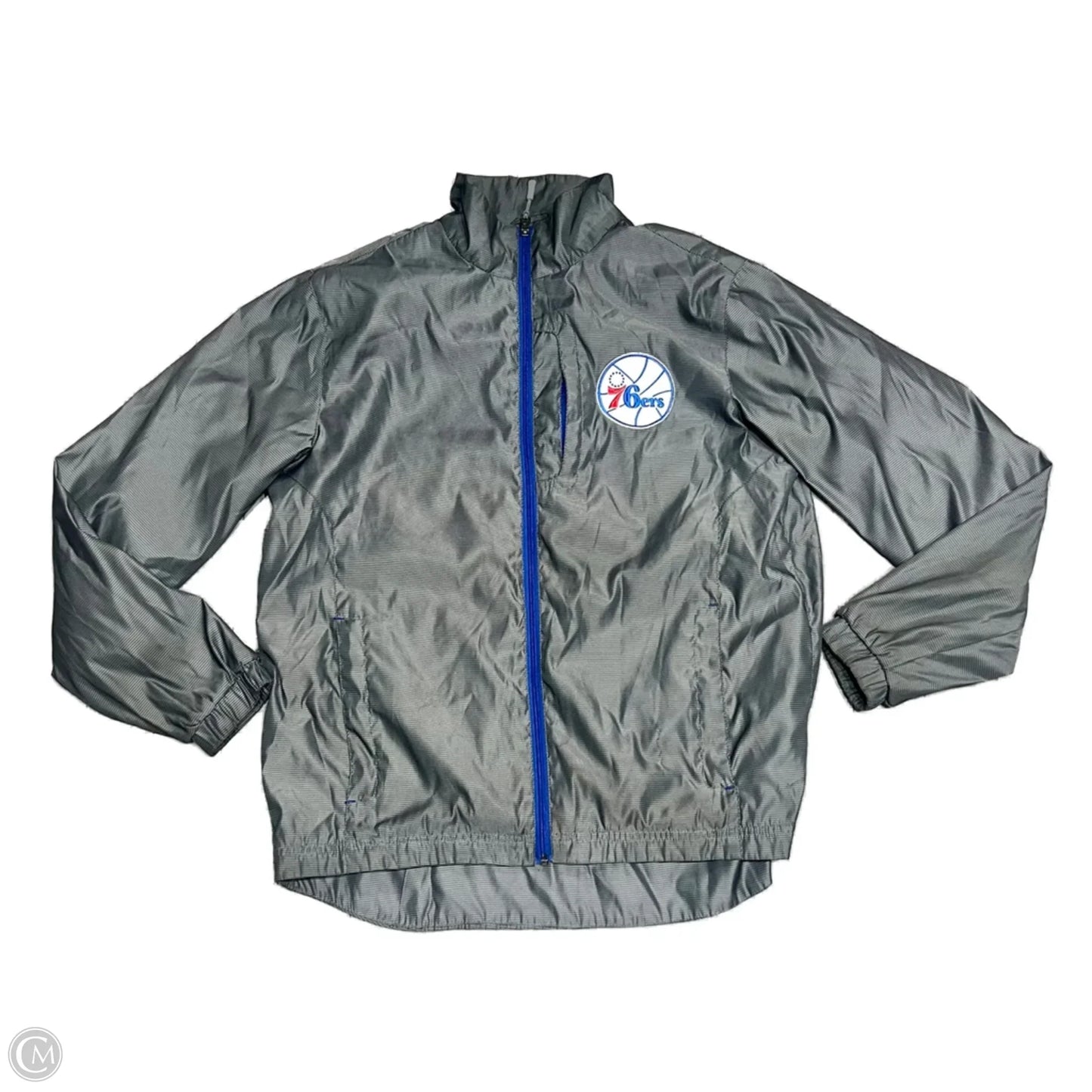 Athletic Jacket By G-11 Sports By Carl Banks In Grey, Size: M