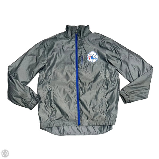 Athletic Jacket By G-11 Sports By Carl Banks In Grey, Size: M