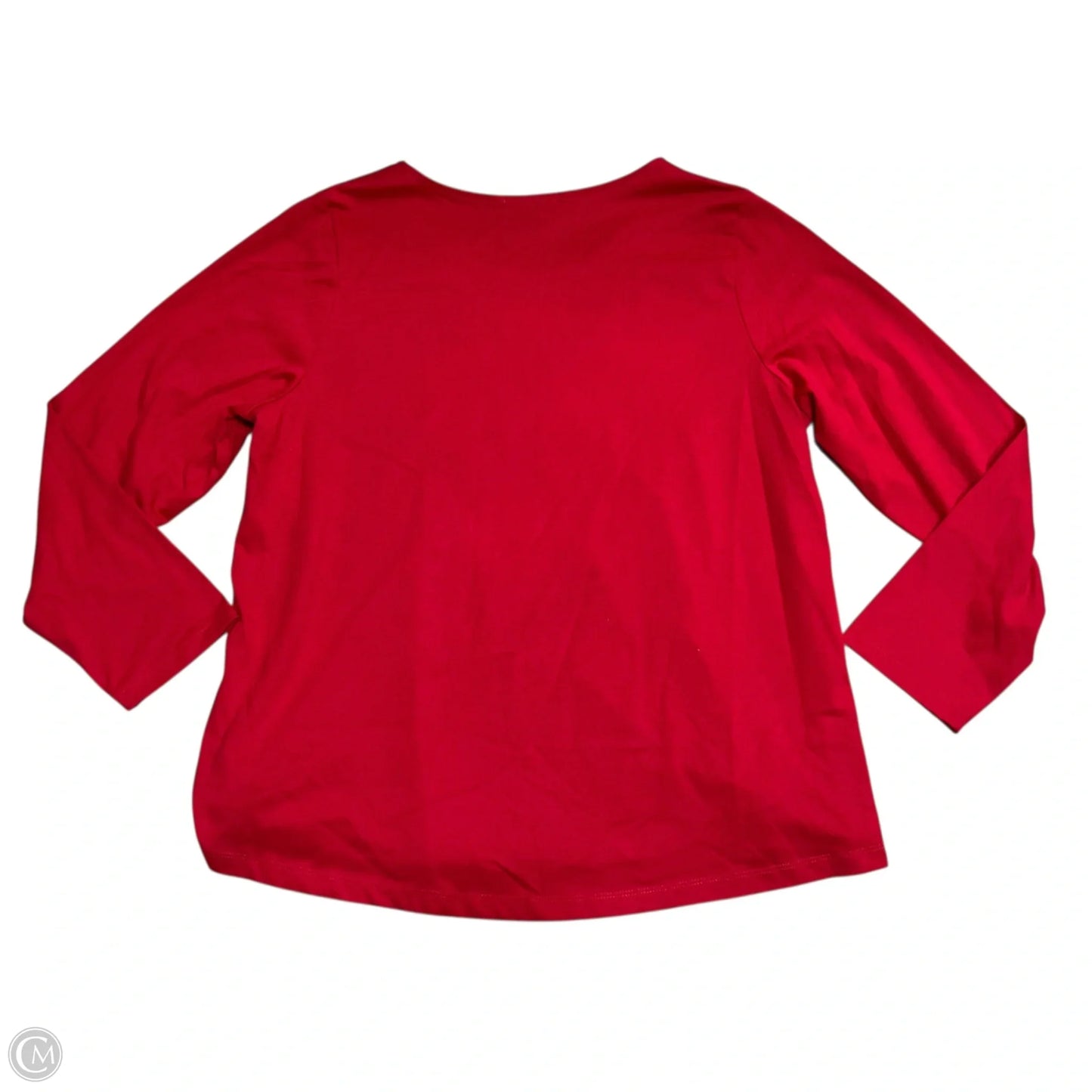 Top Long Sleeve By Project In Red, Size: 1x