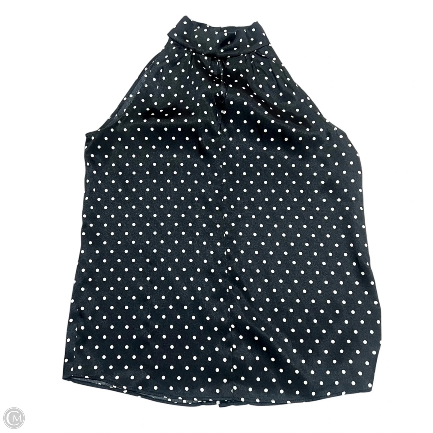 Top Sleeveless By Drew In Black & Cream, Size: S