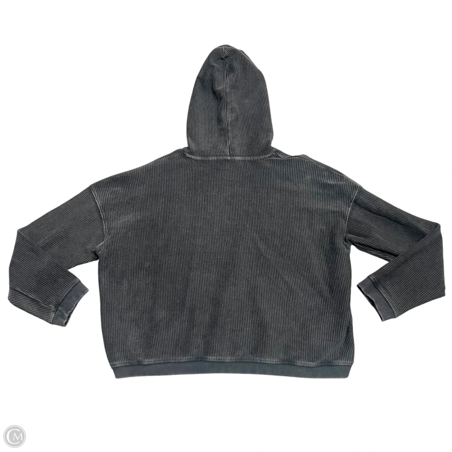 Sweatshirt Hoodie By Aerie In Grey, Size: L