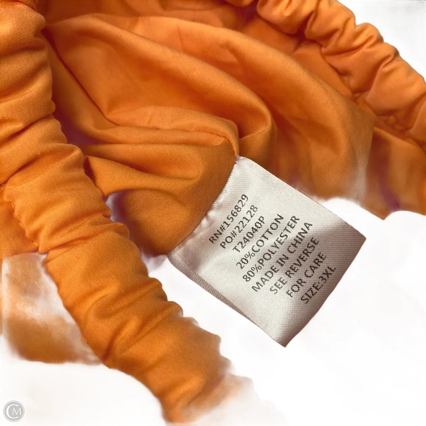 Jacket Puffer & Quilted By White Birch In Orange, Size: 3x