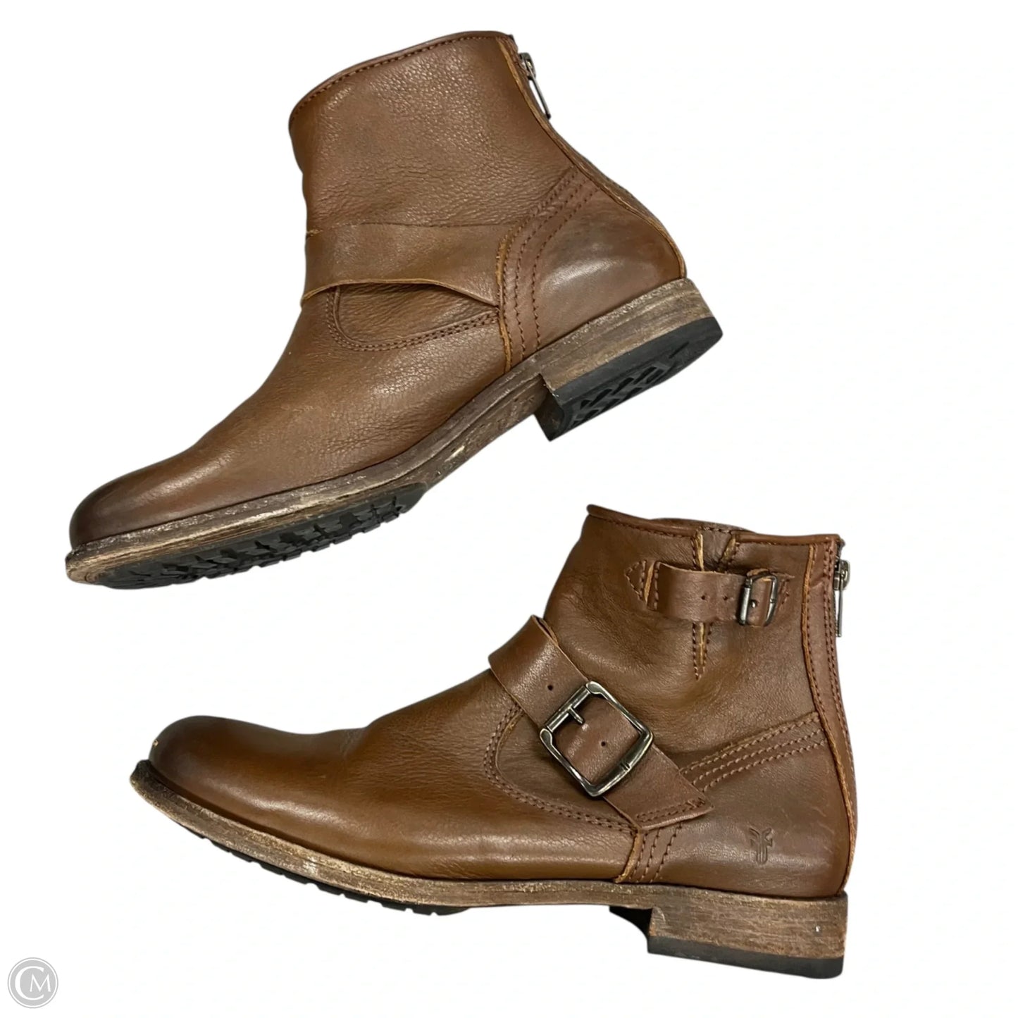 Boots Designer By Frye In Brown, Size: 8.5