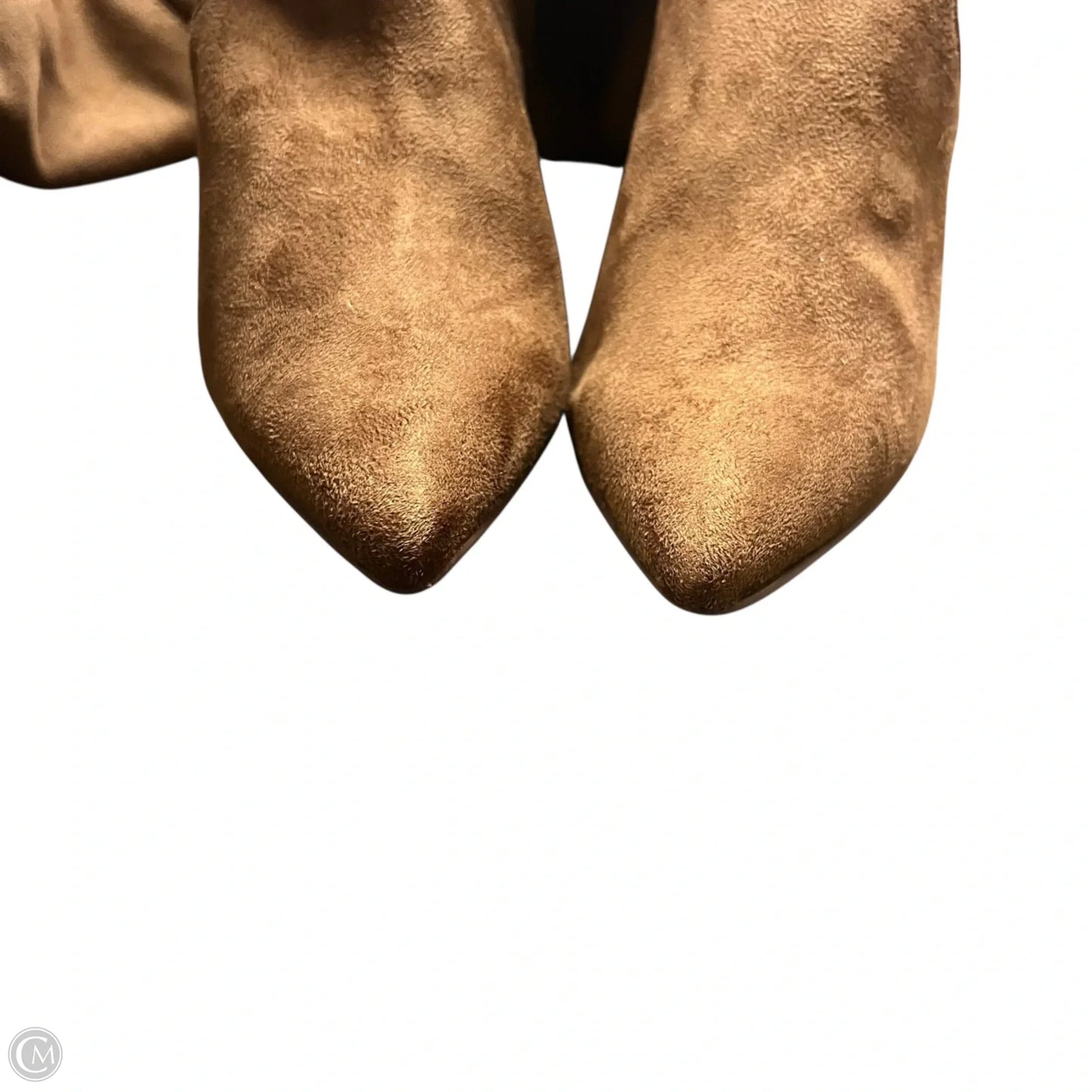 Boots Knee Heels In Brown, Size: 8