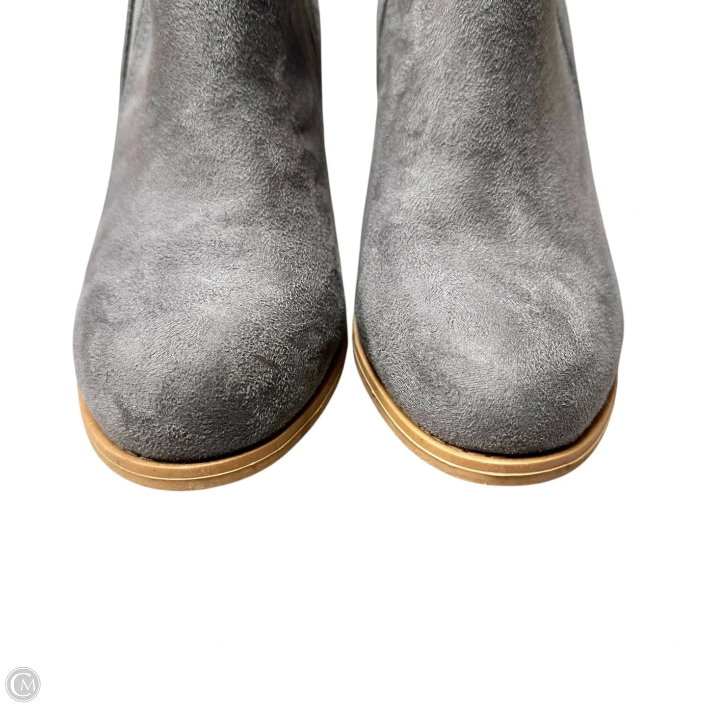 Boots Ankle Heels By Mata In Grey, Size: 9