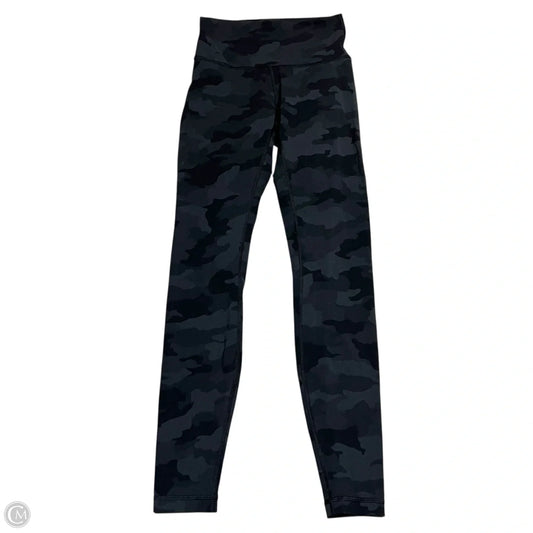 Athletic Leggings By Lululemon In Black & Grey, Size: S
