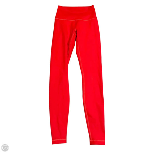 Athletic Leggings By Lululemon In Red, Size: S