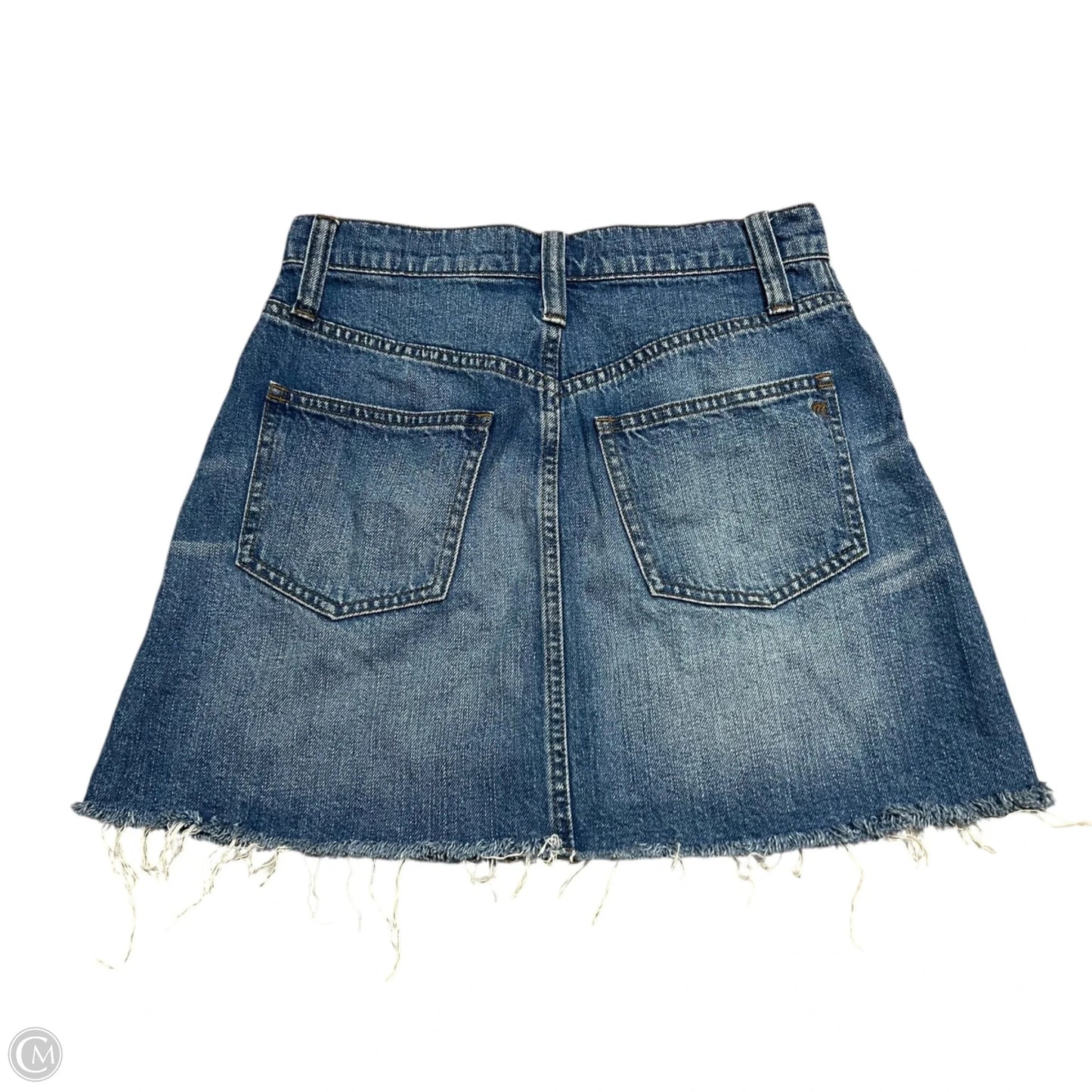 Skirt Mini & Short By Madewell In Blue Denim, Size: 2