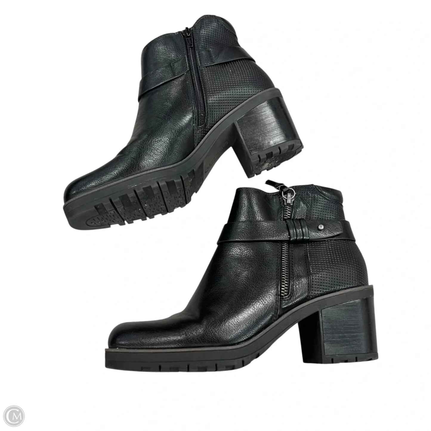 Boots Ankle Heels By Bare Traps In Black, Size: 7.5