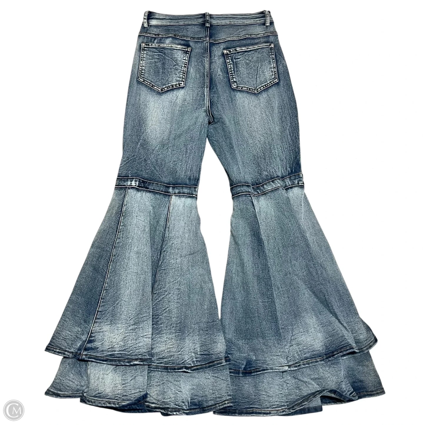 Jeans Flared By Luv Highlight In Blue Denim, Size: 12