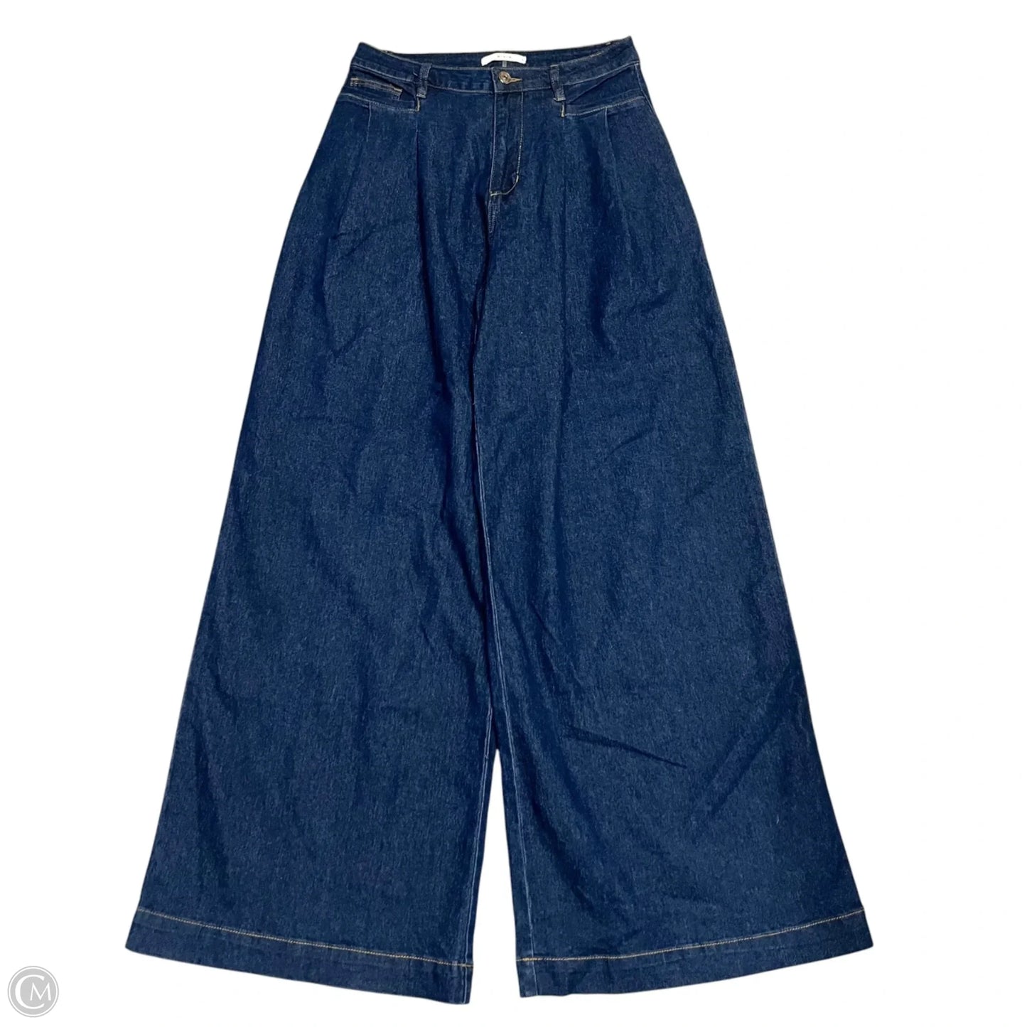 Jeans Wide Leg By Rivir In Blue Denim, Size: 8