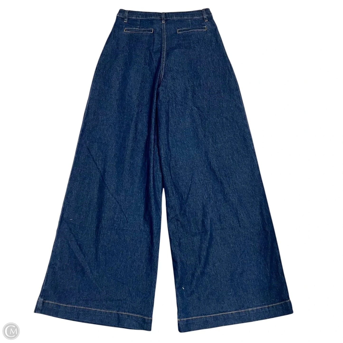 Jeans Wide Leg By Rivir In Blue Denim, Size: 8