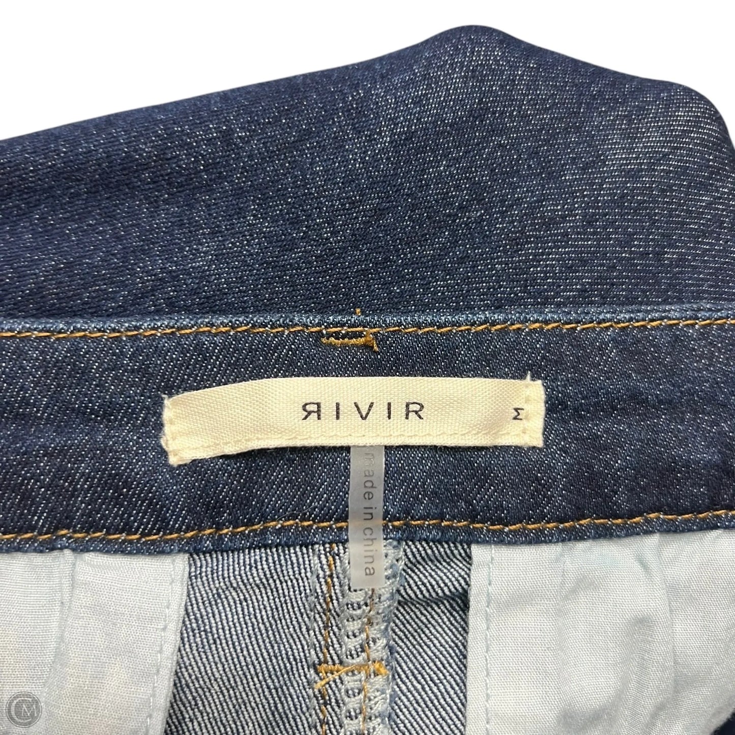 Jeans Wide Leg By Rivir In Blue Denim, Size: 8