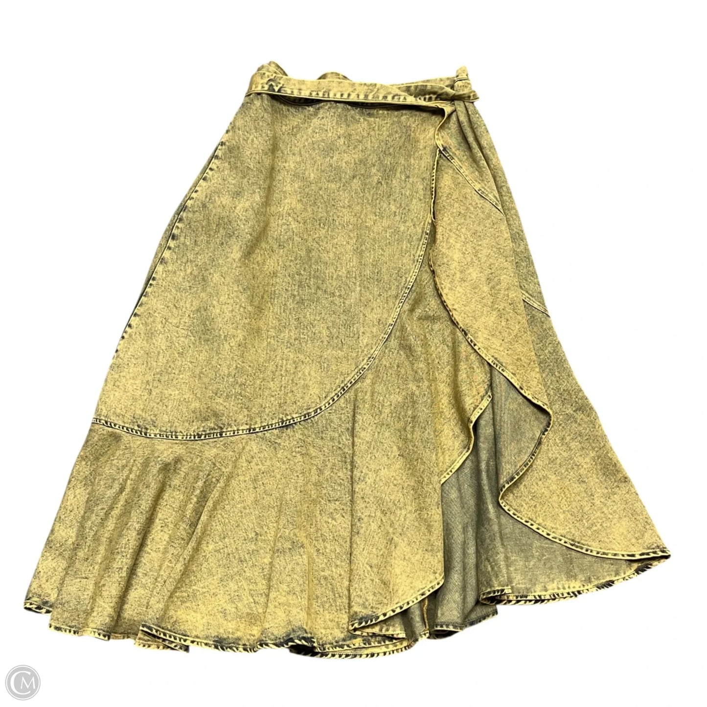 Skirt Maxi By Fairyland In Yellow, Size: 8