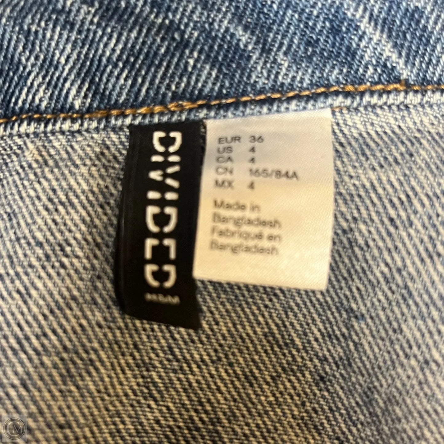 Jacket Denim By Divided In Blue Denim, Size: S