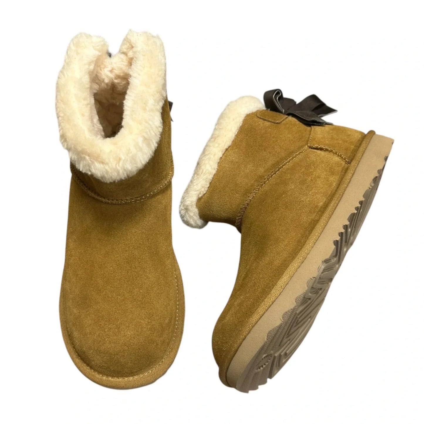 Boots Designer By Ugg In Brown, Size: 6
