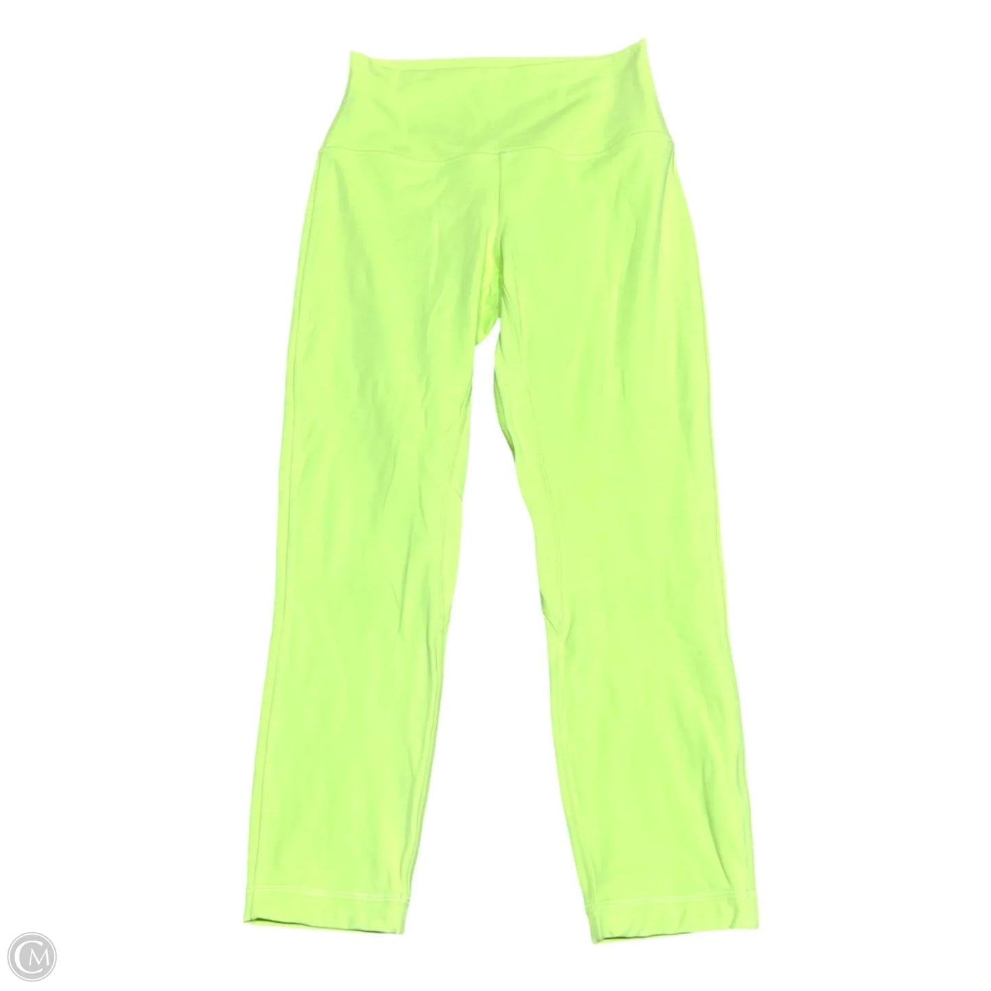 Athletic Capris By Lululemon In Green, Size: 6