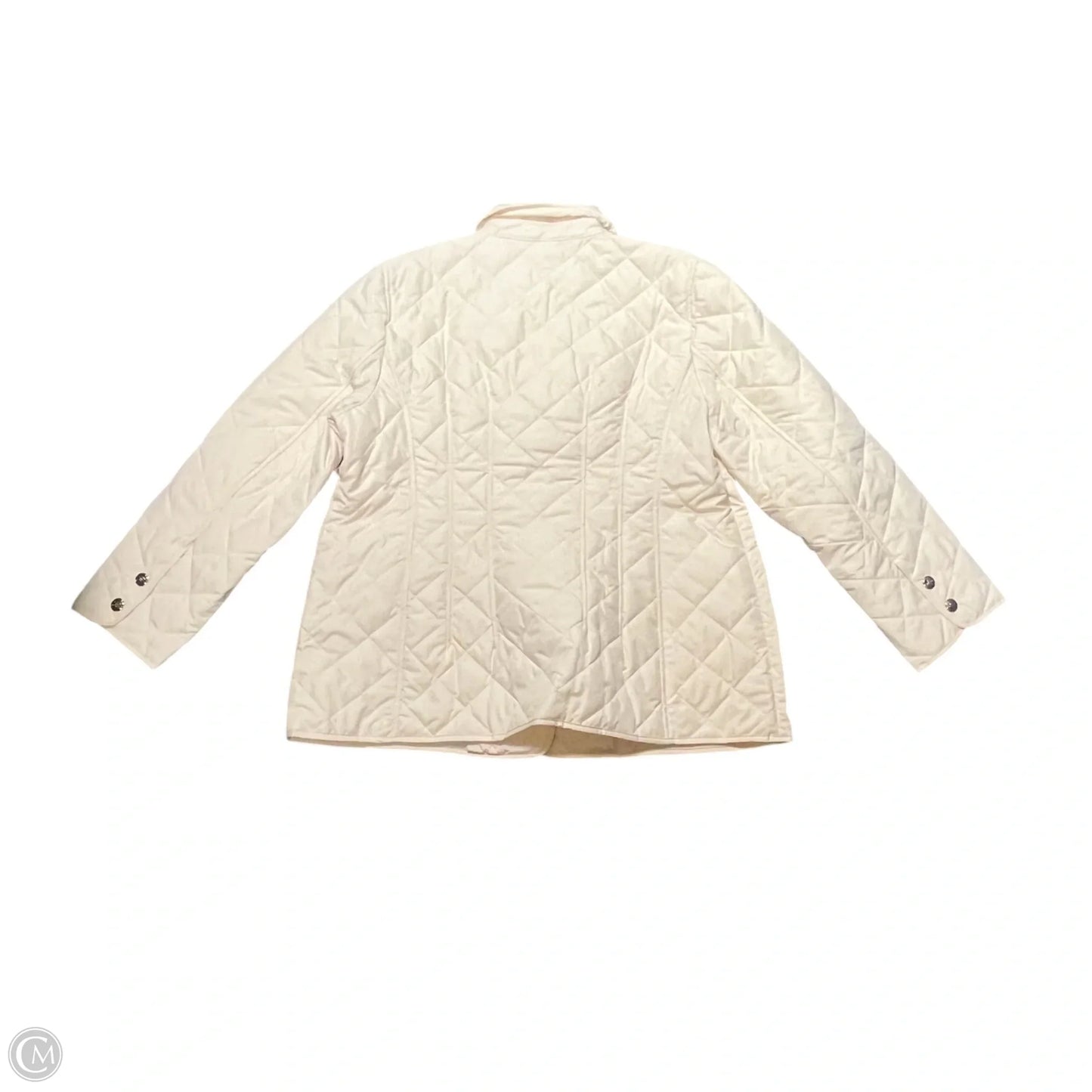 Jacket Puffer & Quilted By Chicos In Cream, Size: Xl