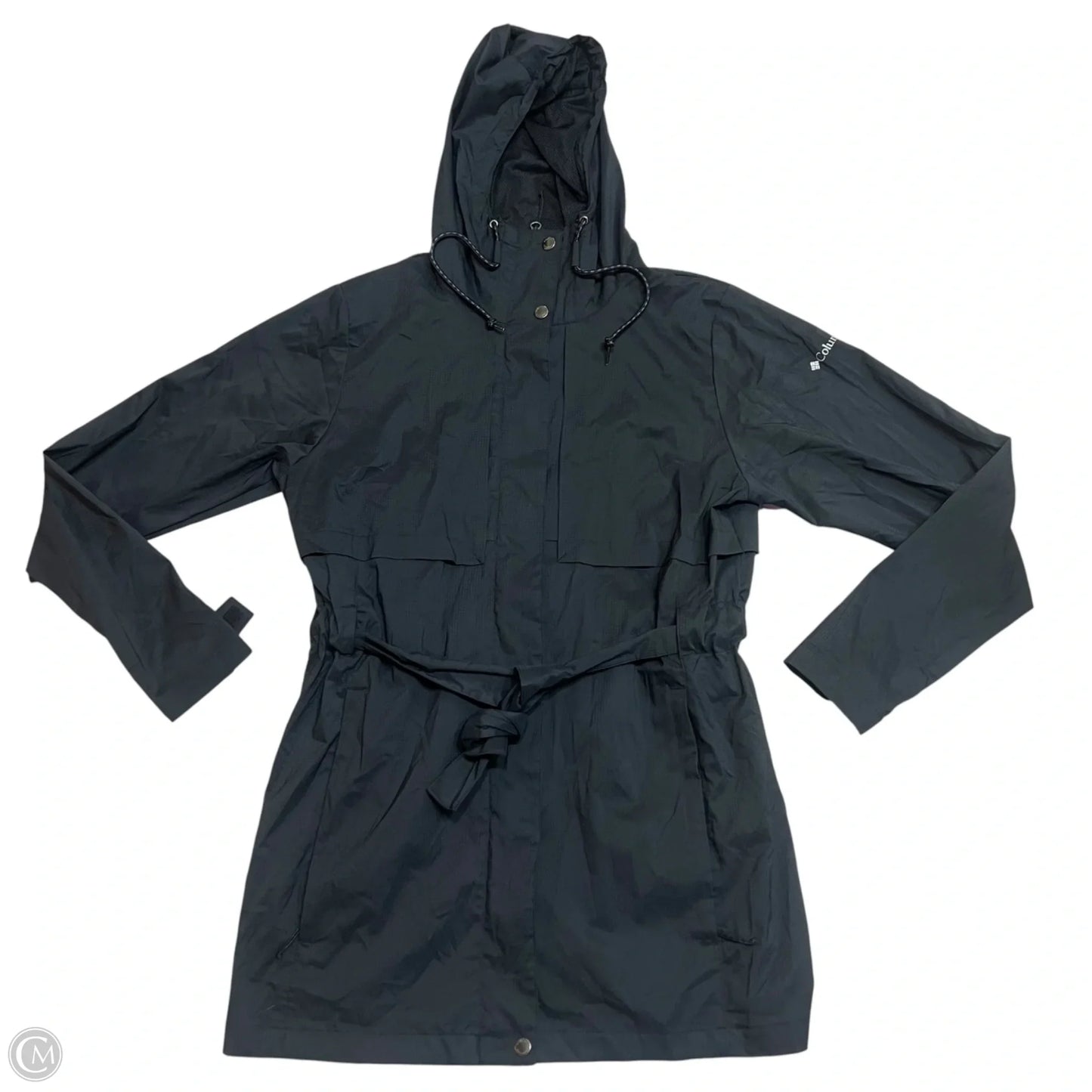 Jacket Windbreaker By Columbia In Black, Size: L