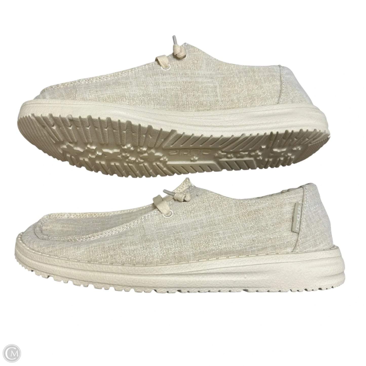 Shoes Flats By Hey Dude In Cream, Size: 6