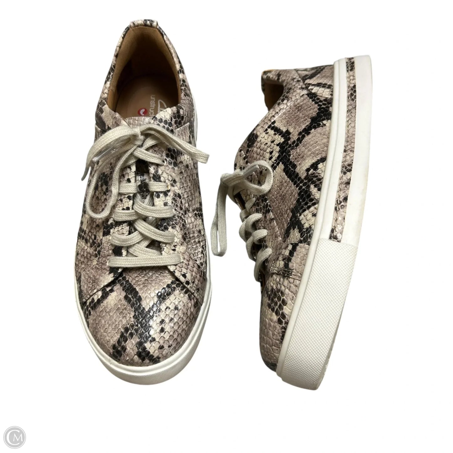 Shoes Sneakers By Clarks In Animal Print, Size: 6