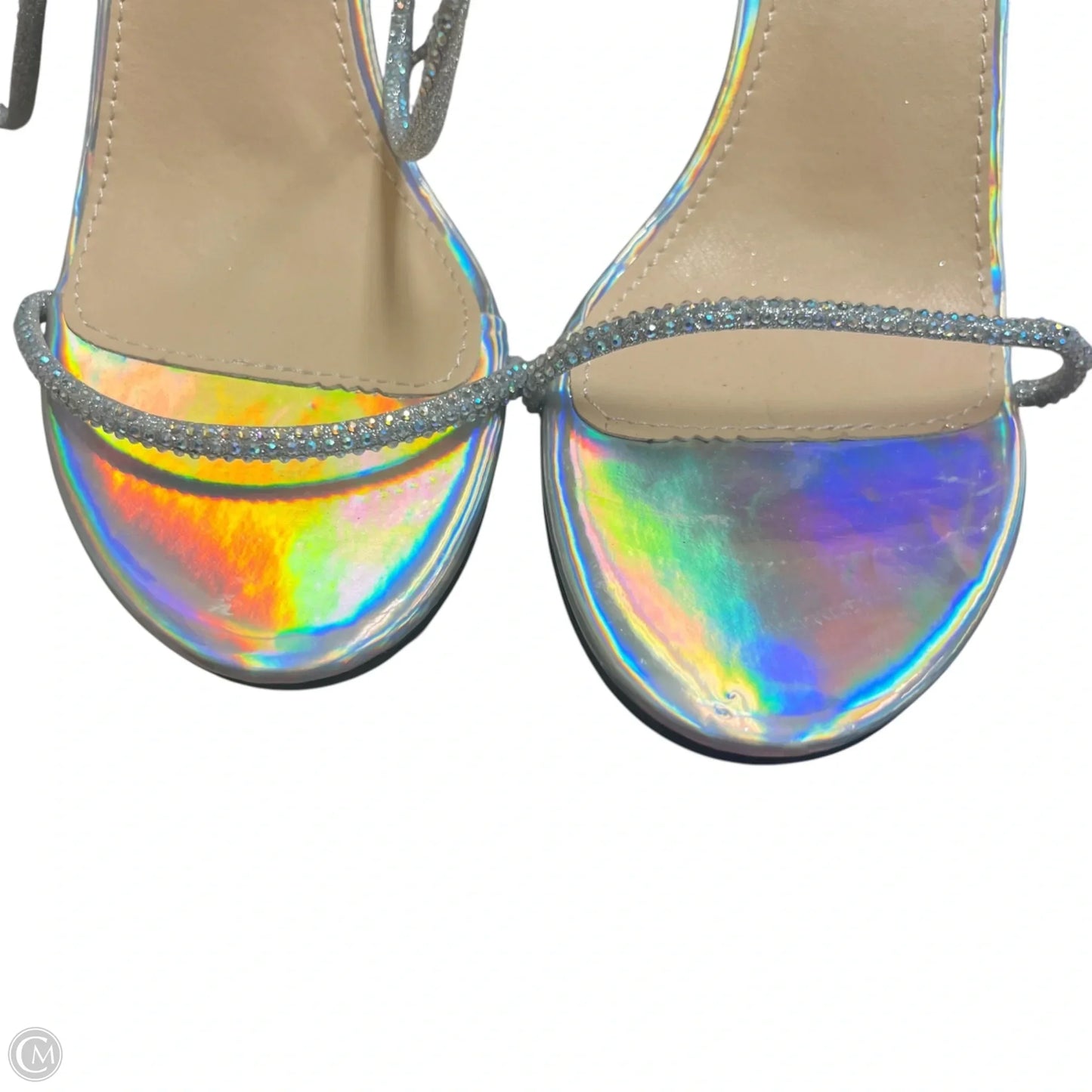 Shoes Heels Stiletto In Silver, Size: 10.5
