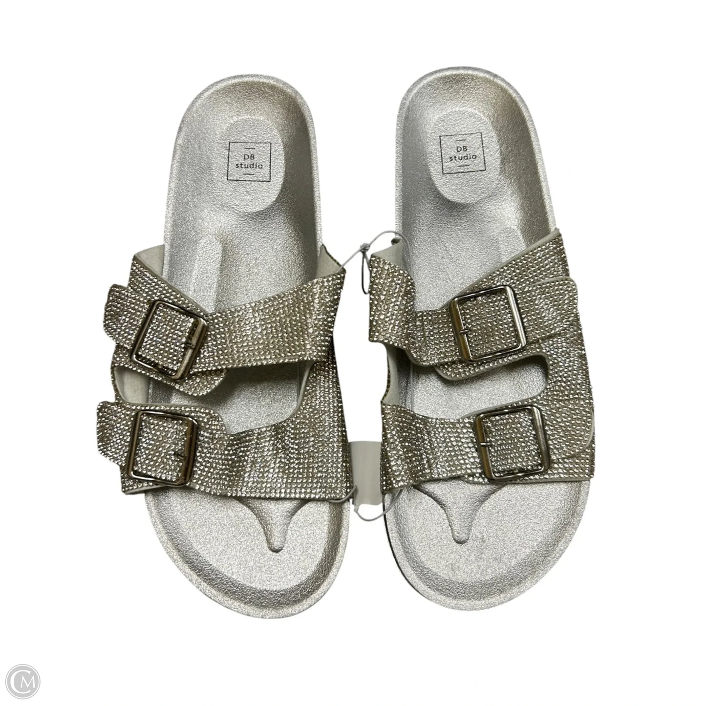 Sandals Flats By Db Studio In Silver, Size: 11