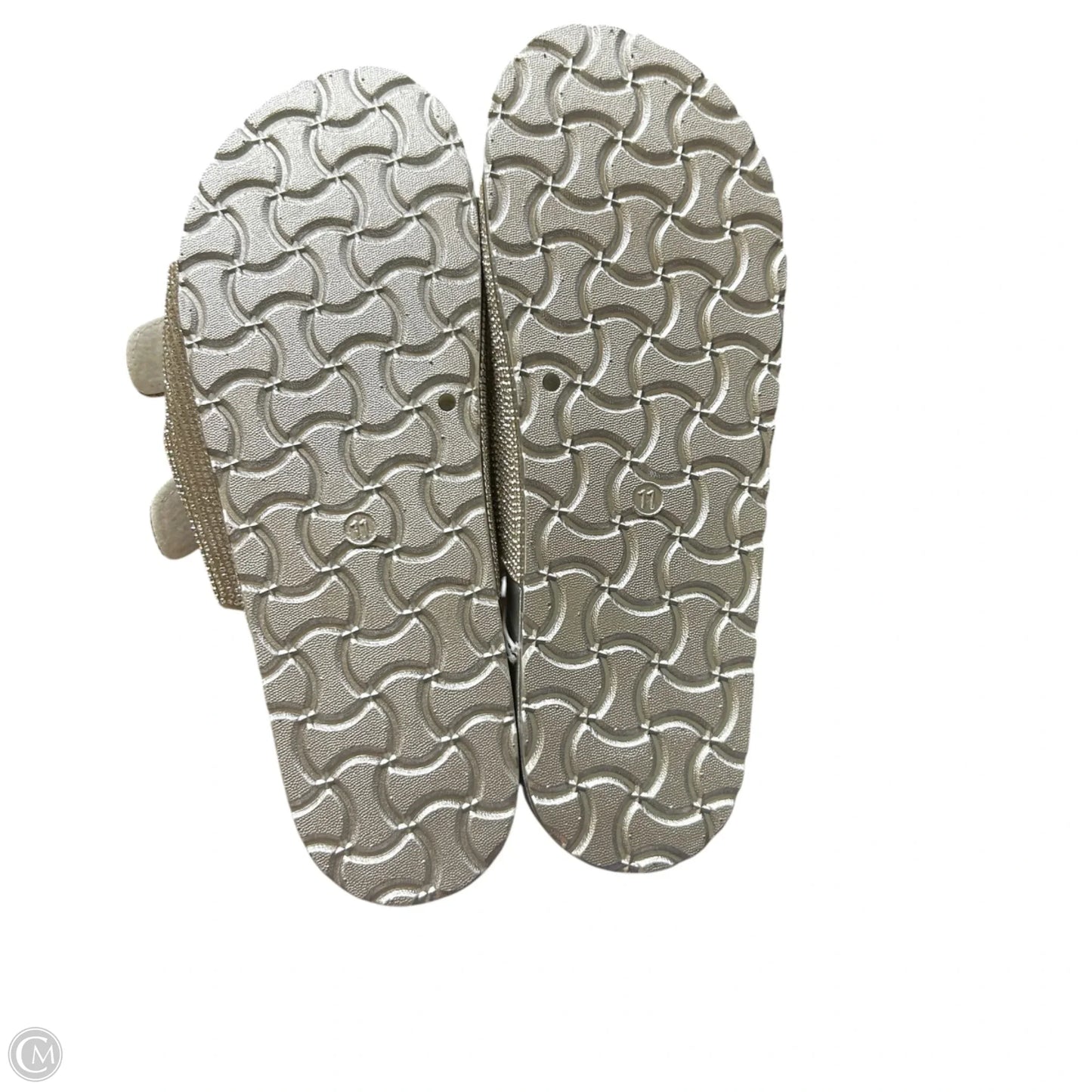 Sandals Flats By Db Studio In Silver, Size: 11