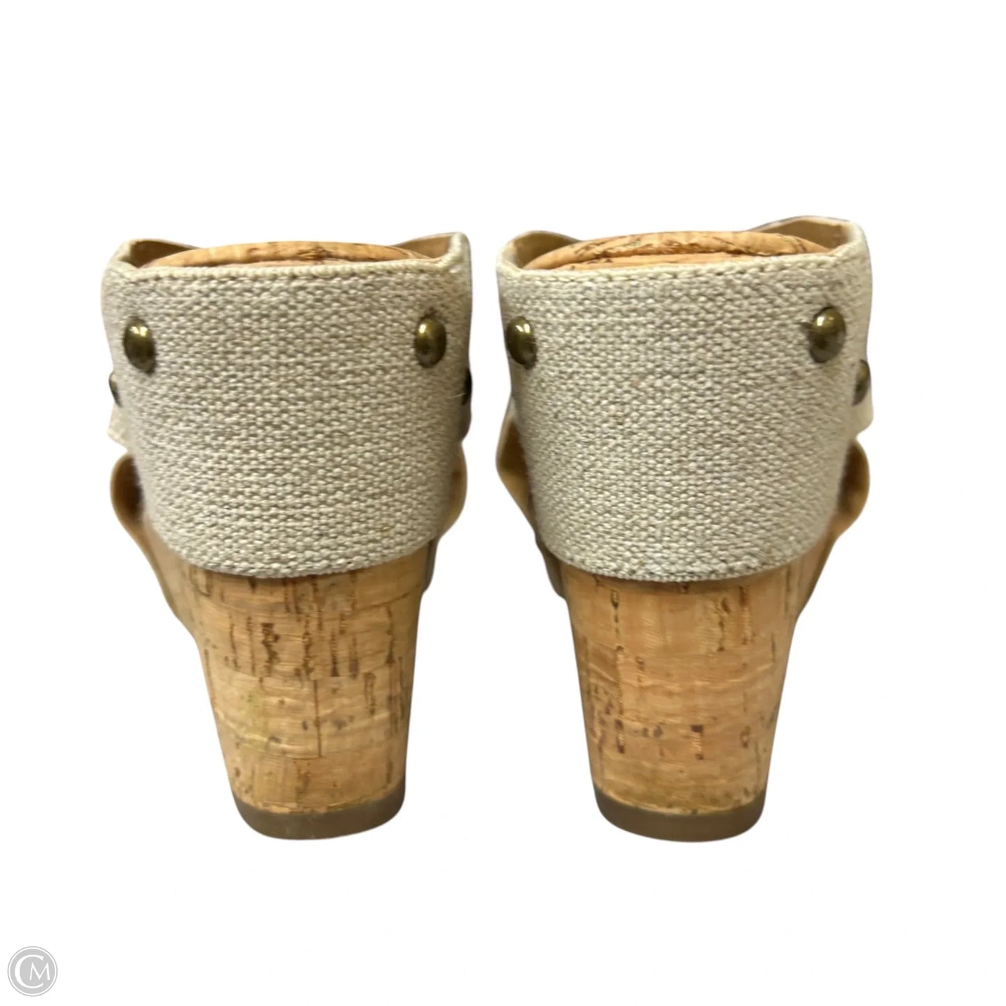 Shoes Heels Wedge By Lucky Brand In Beige, Size: 7.5