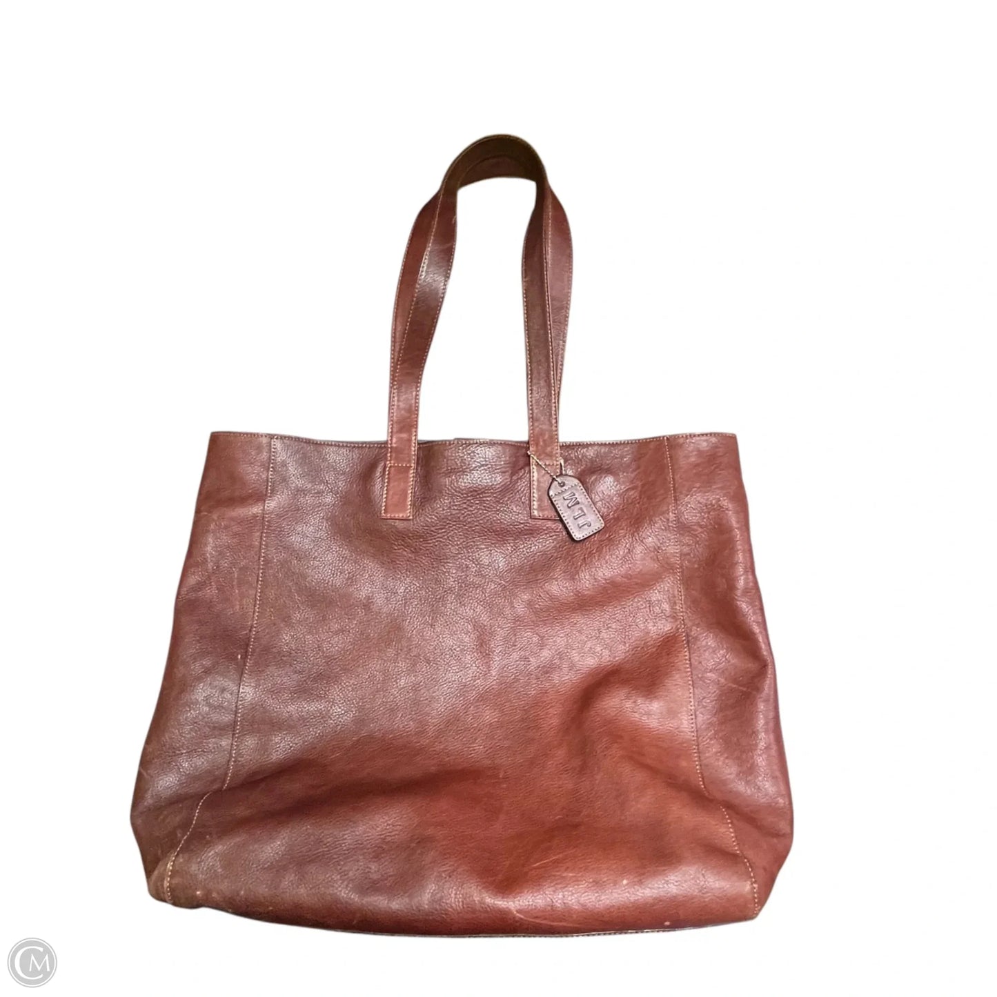Handbag Leather By Campbridge, Size: Large