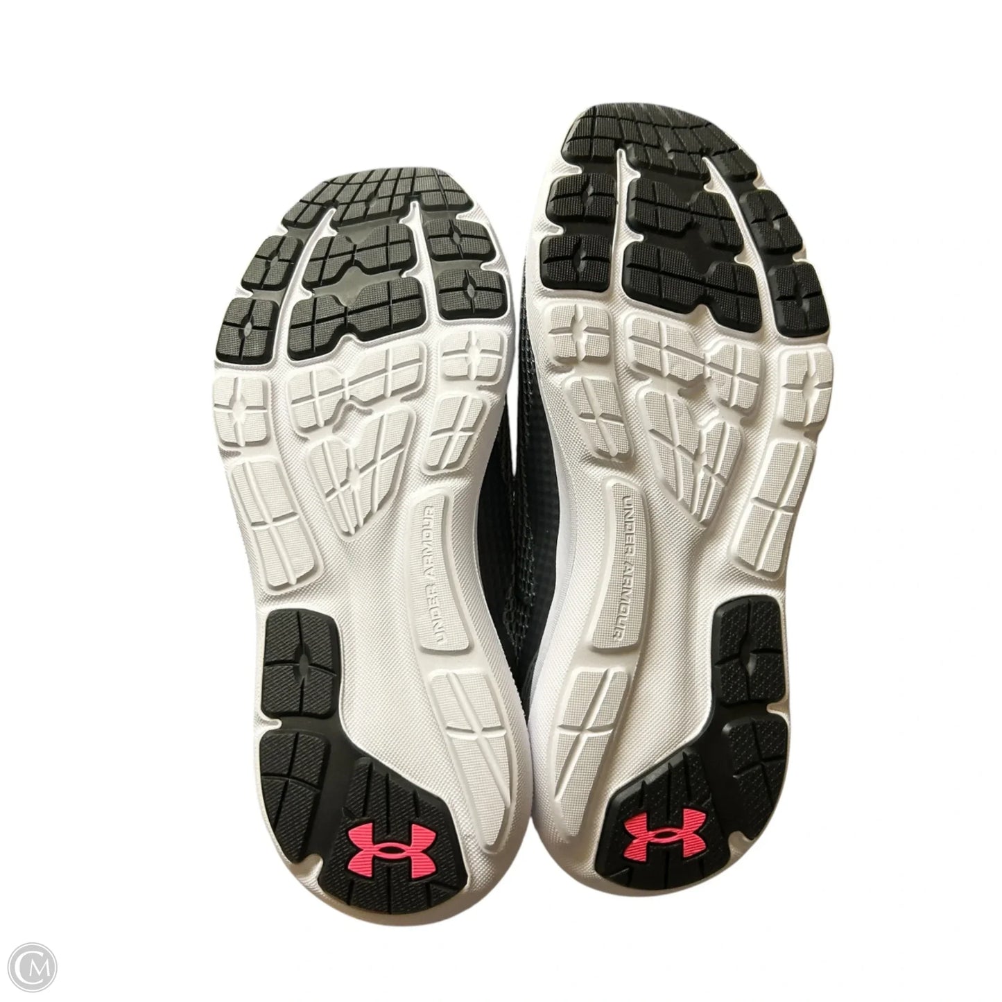 Shoes Sneakers By Under Armour In Grey & Pink, Size: 9
