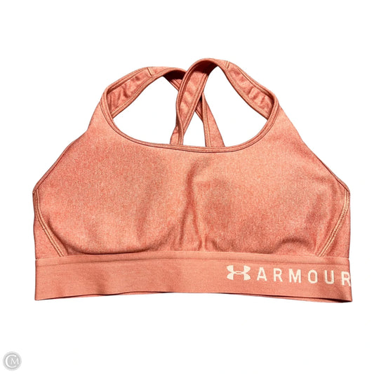Athletic Bra By Under Armour In Orange, Size: S