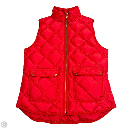 Vest Puffer & Quilted By J. Crew In Red, Size: S