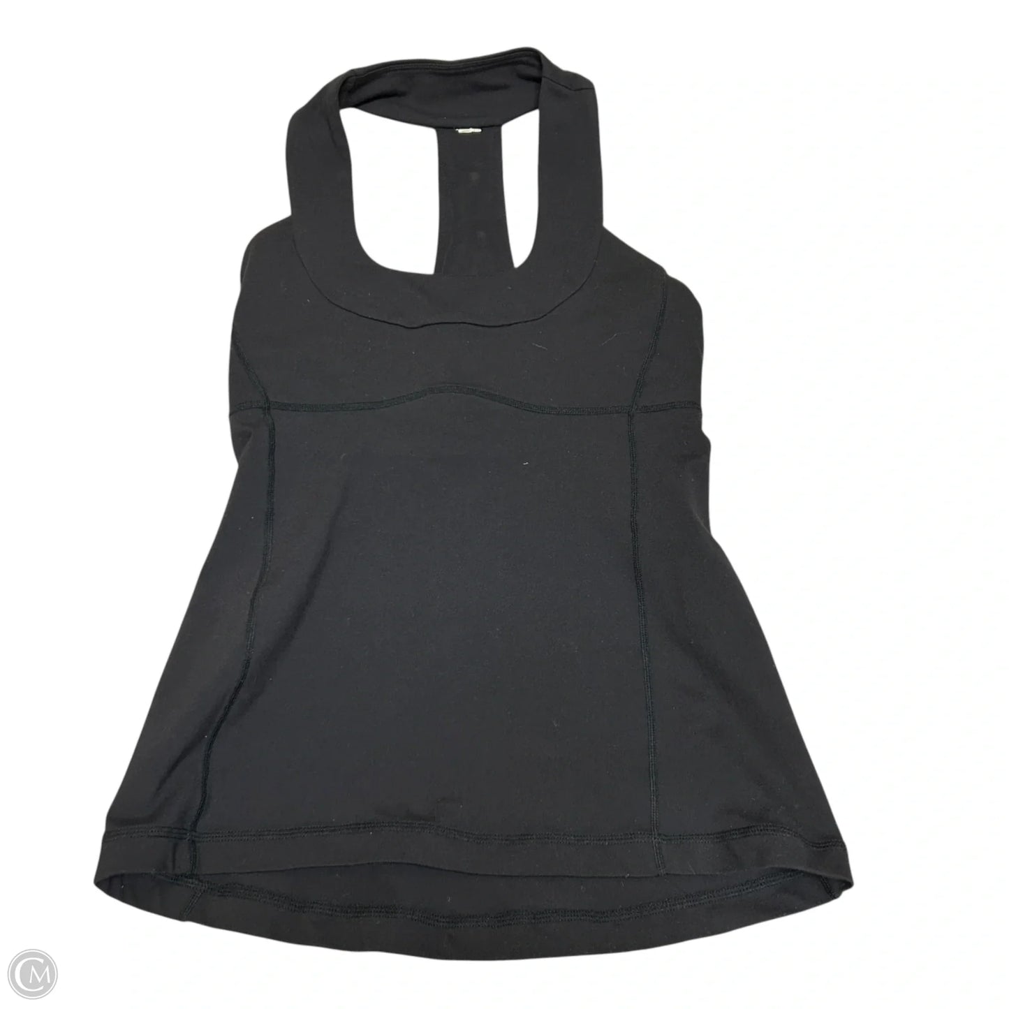 Athletic Top Short Sleeve By Lululemon In Black, Size: S