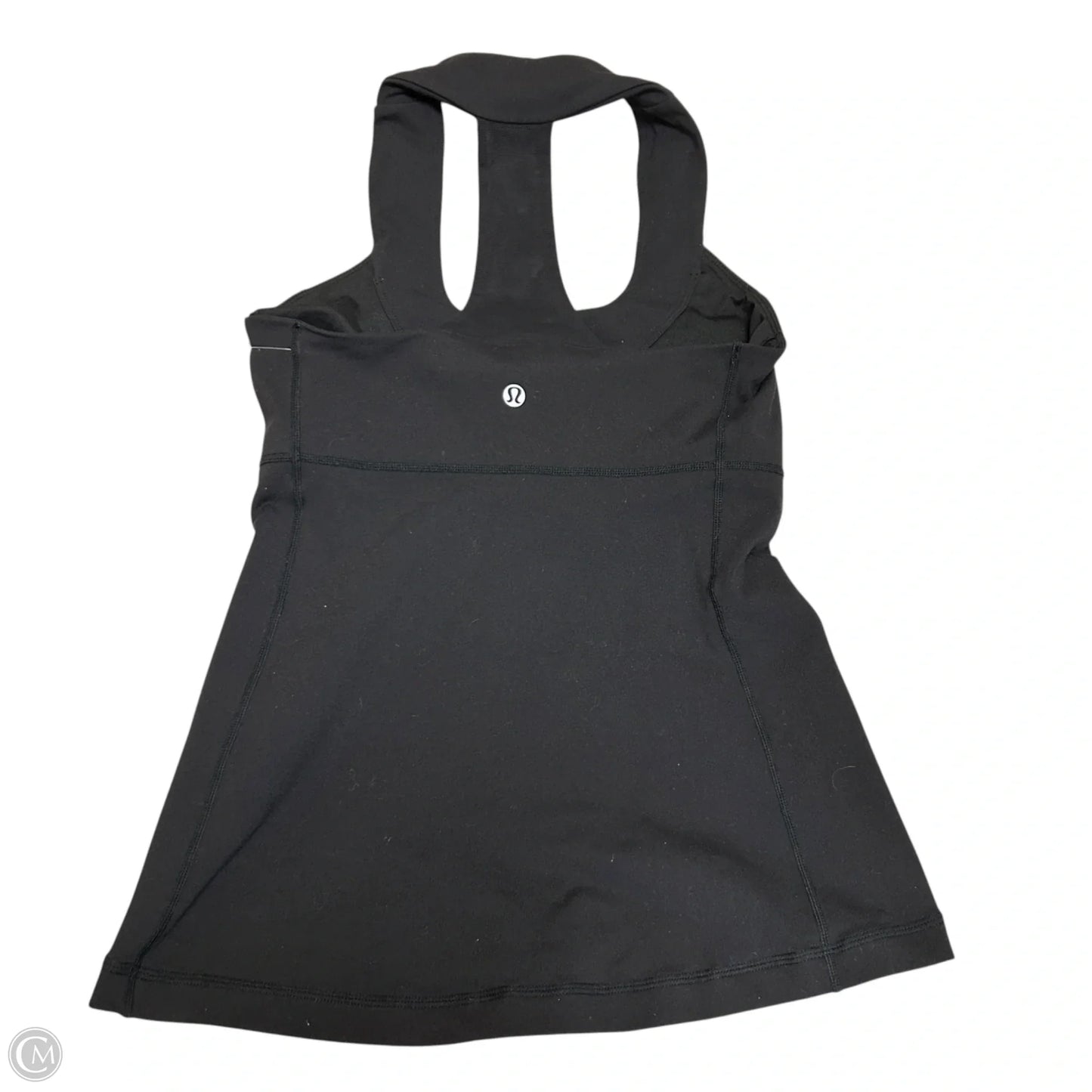 Athletic Top Short Sleeve By Lululemon In Black, Size: S