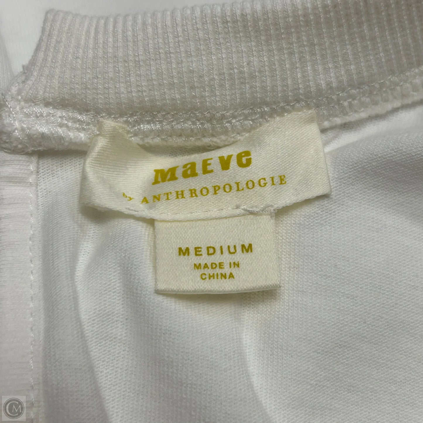 Top Short Sleeve By Maeve In White, Size: M