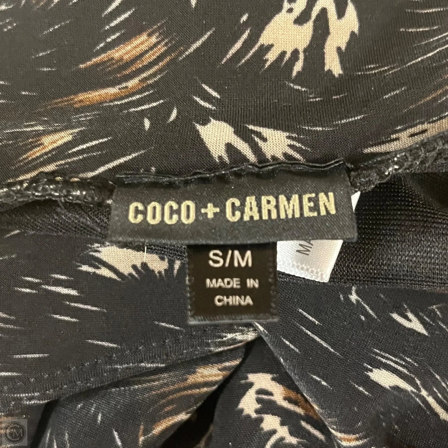 Athletic Capris By Coco And Carmen In Black & Brown, Size: S