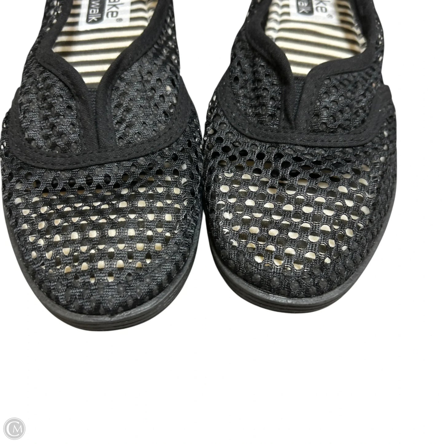 Shoes Flats By Take A Walk In Black & Blue, Size: 8