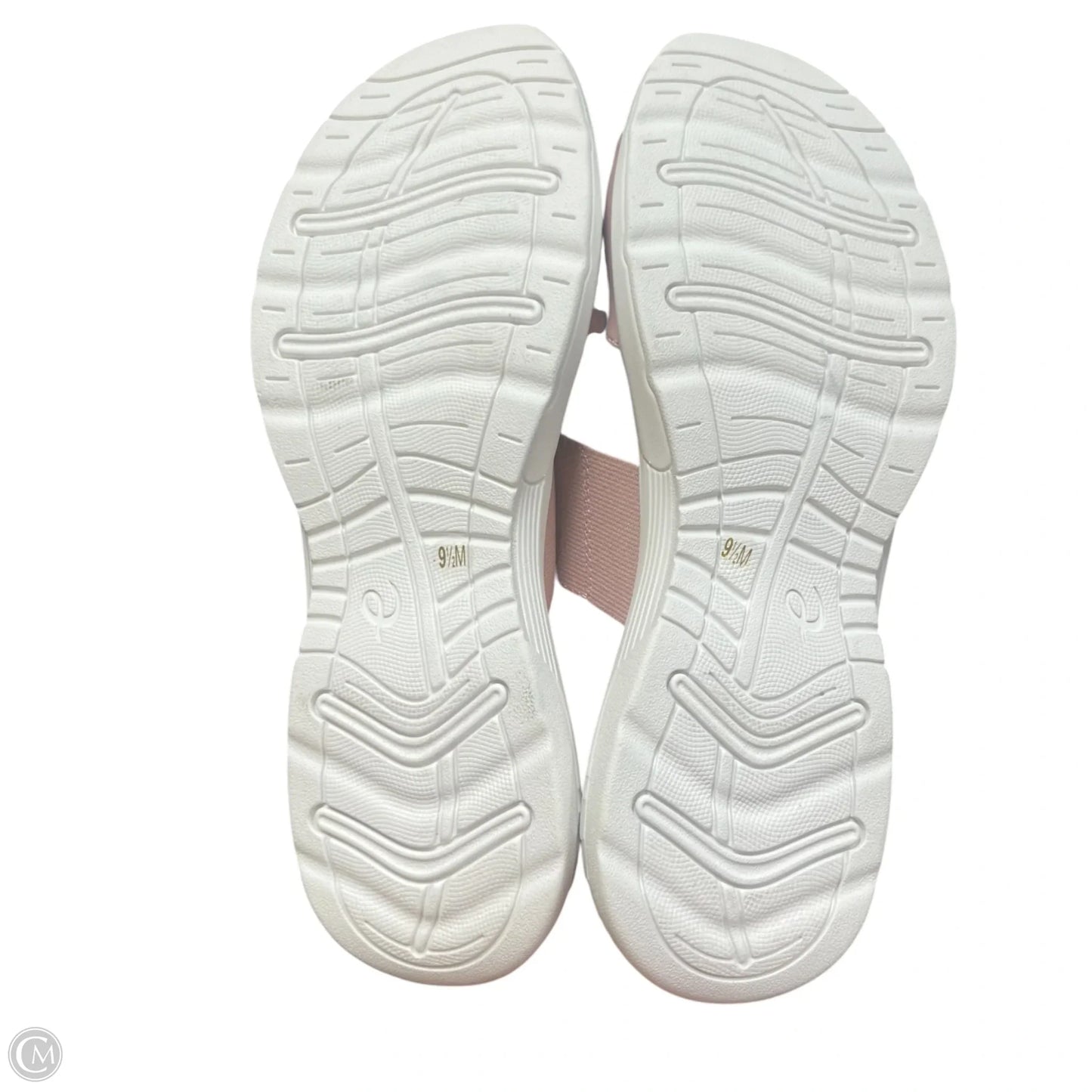Sandals Flats By Easy Spirit In Pink & White, Size: 9.5