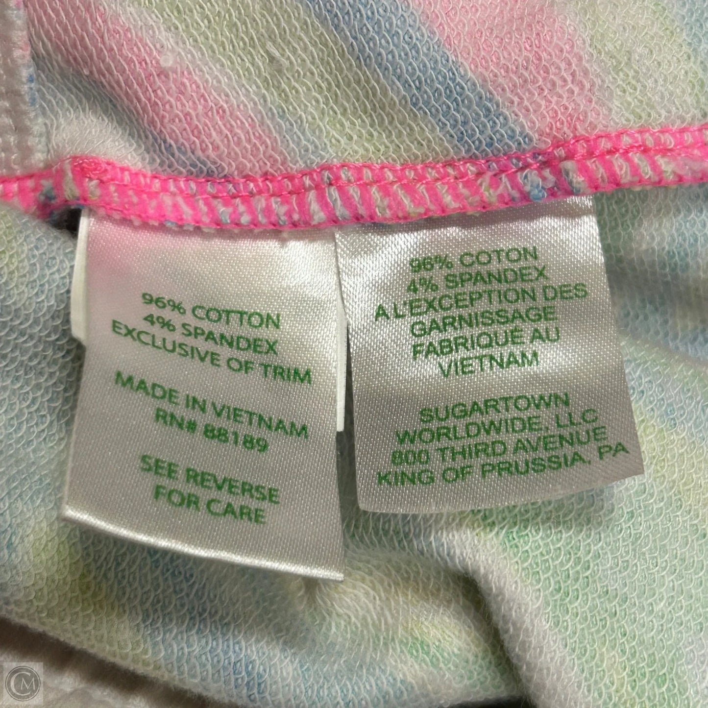 Skirt Designer By Lilly Pulitzer In Green & Pink, Size: 12