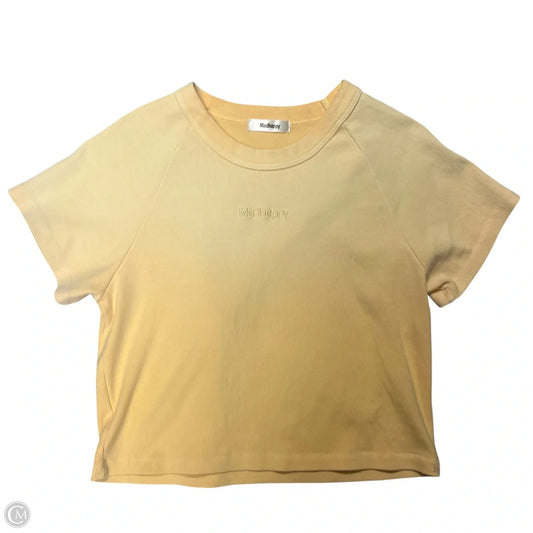 Top Short Sleeve By Madhappy In Orange, Size: Xl
