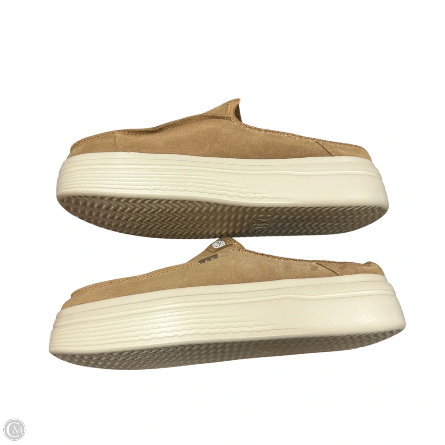 Shoes Heels Platform By Hey Dude In Tan, Size: 8