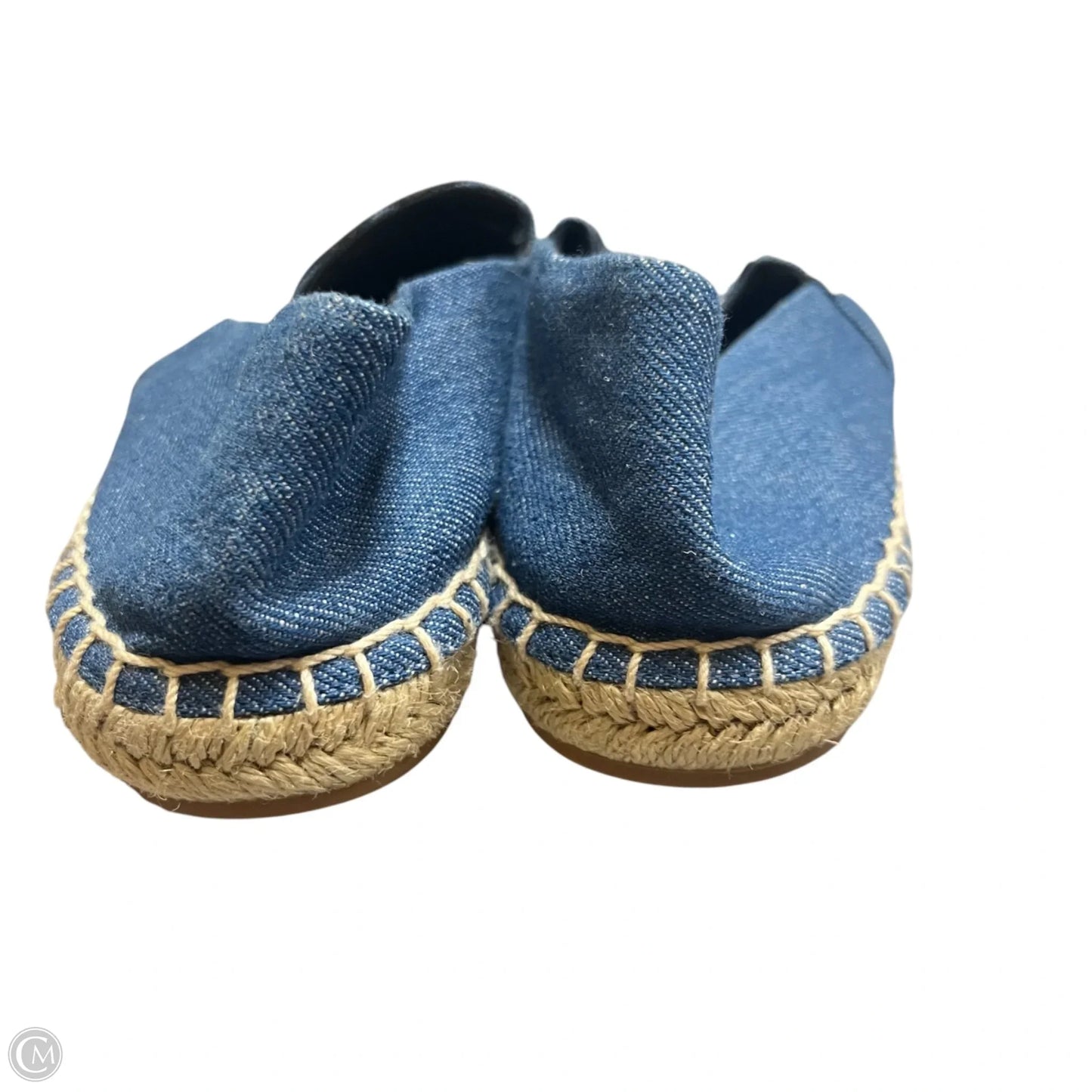 Shoes Designer By Tory Burch In Blue & Cream, Size: 9.5