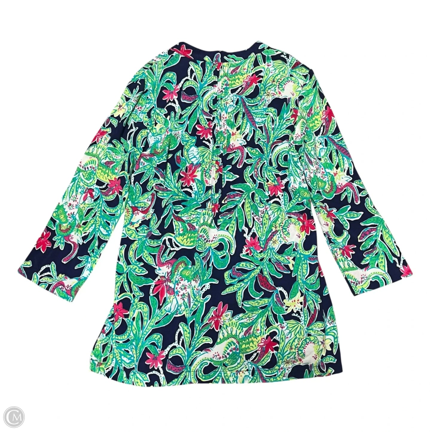 Top Long Sleeve Designer By Lilly Pulitzer In Tropical Print, Size: S
