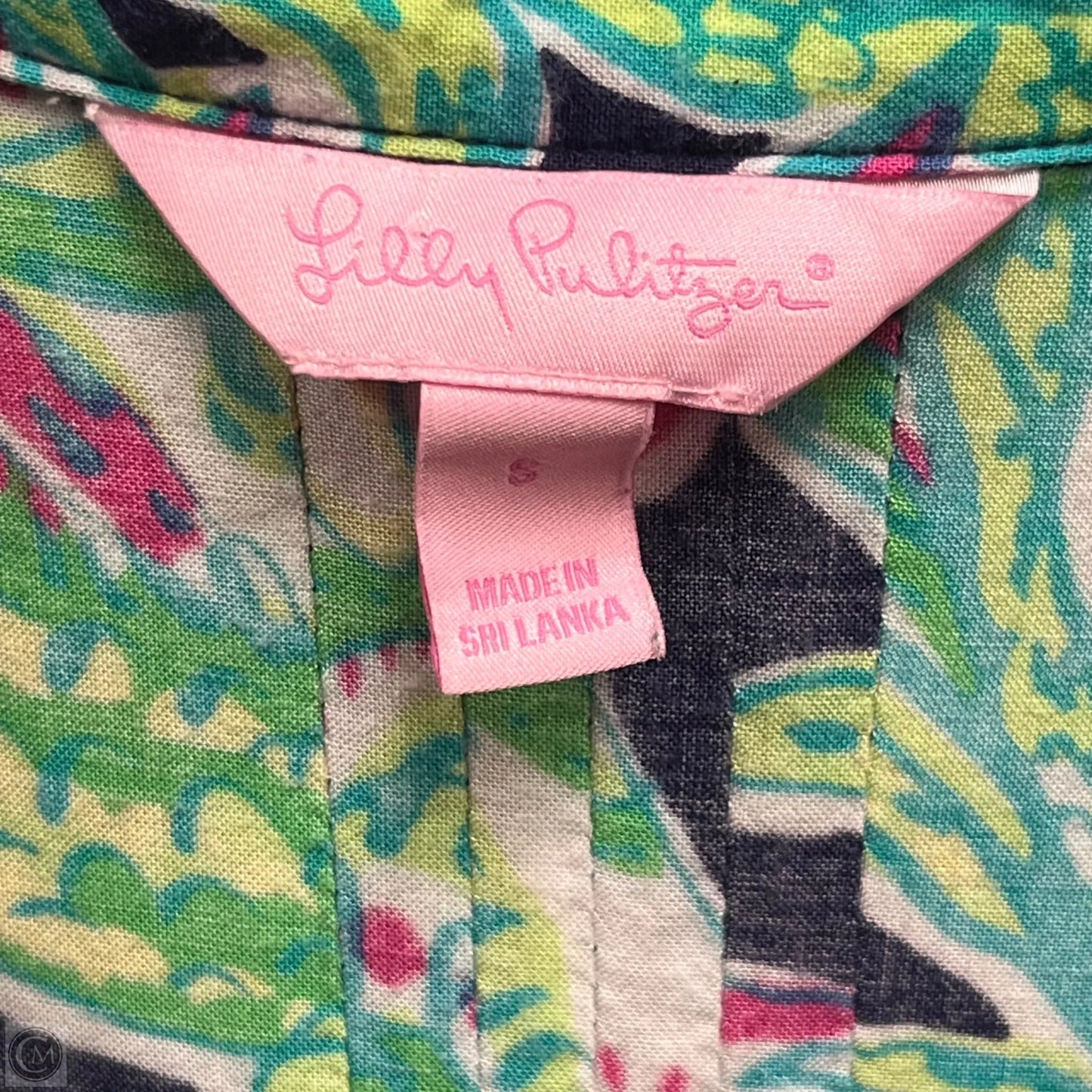 Top Long Sleeve Designer By Lilly Pulitzer In Tropical Print, Size: S
