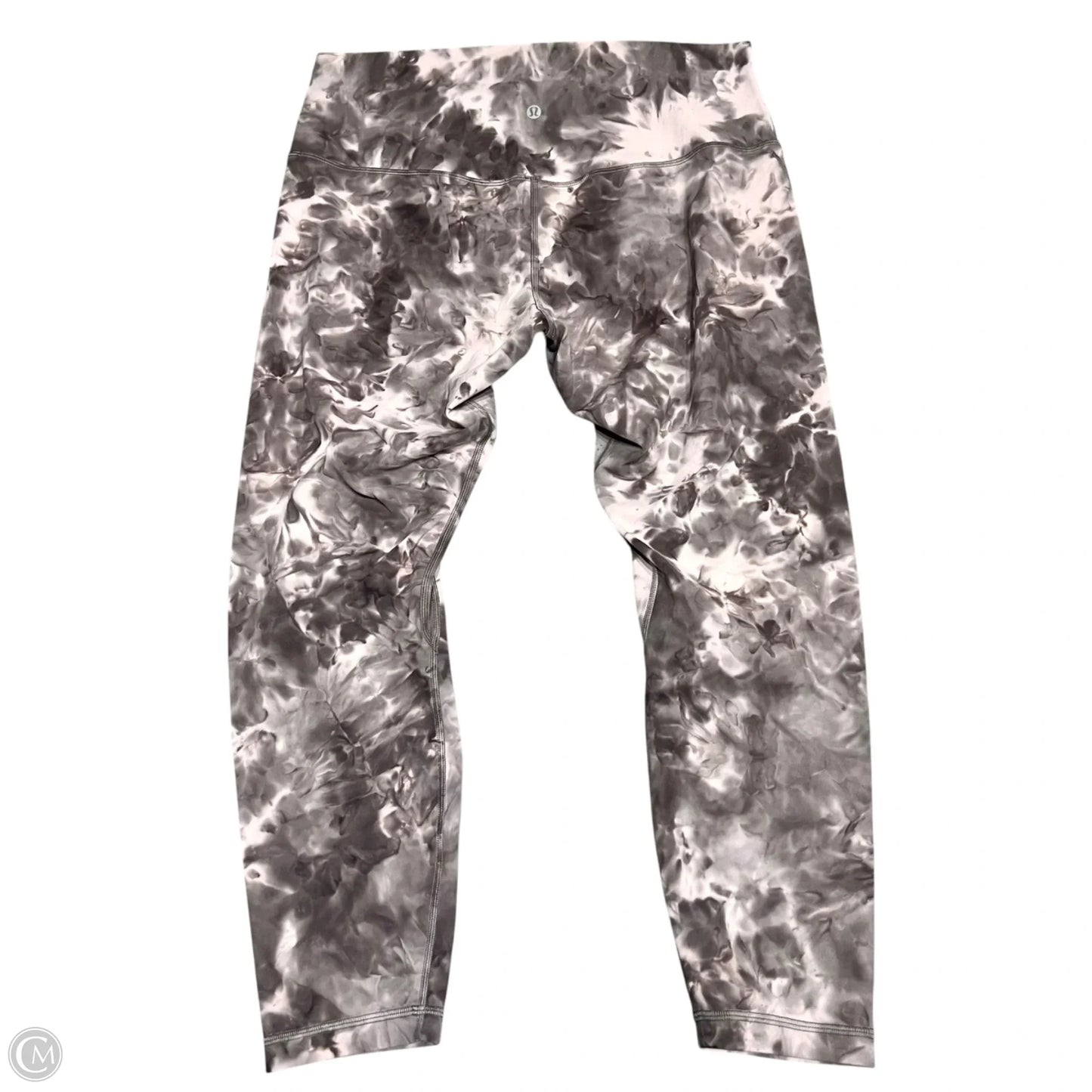 Athletic Leggings By Lululemon In Grey & Purple, Size: 14